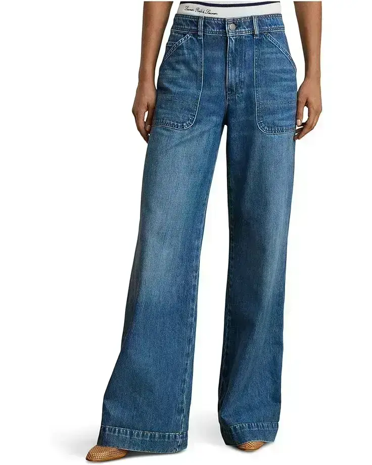 Women's Lauren Ralph Lauren High-Rise Wide-Leg Jeans