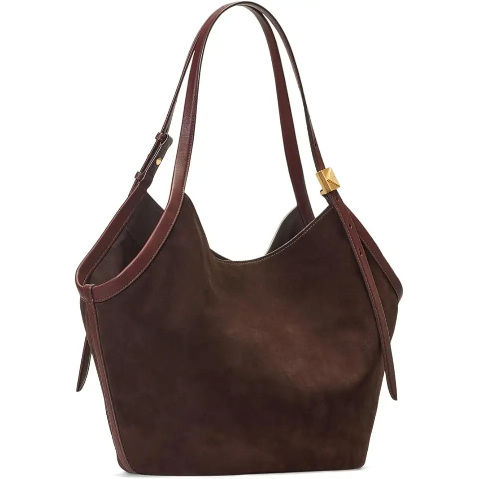 Deco Suede Tulip Tote