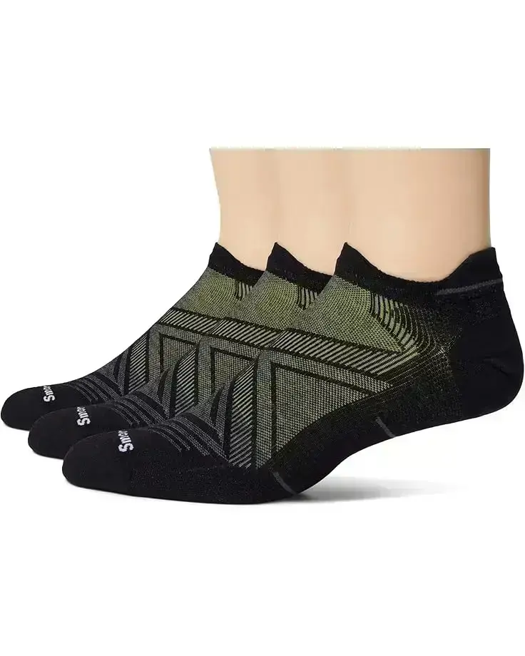 Men's Smartwool Run Zero Cushion Low Ankle Socks 3-Pack