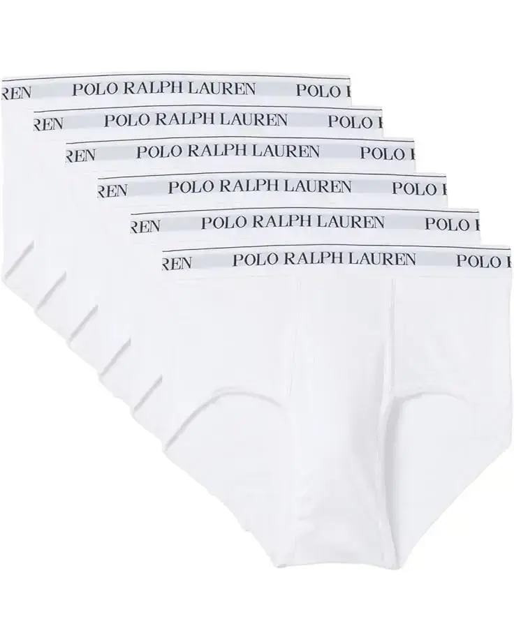 Men's Polo Ralph Lauren 6-Pack Classic Fit Cotton Mid-Rise Briefs