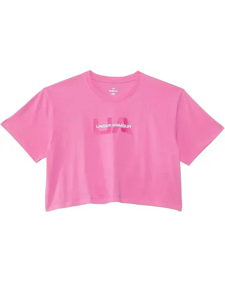 Under Armour Kids Branded Boxy Short Sleeve Crop (Big Kid)