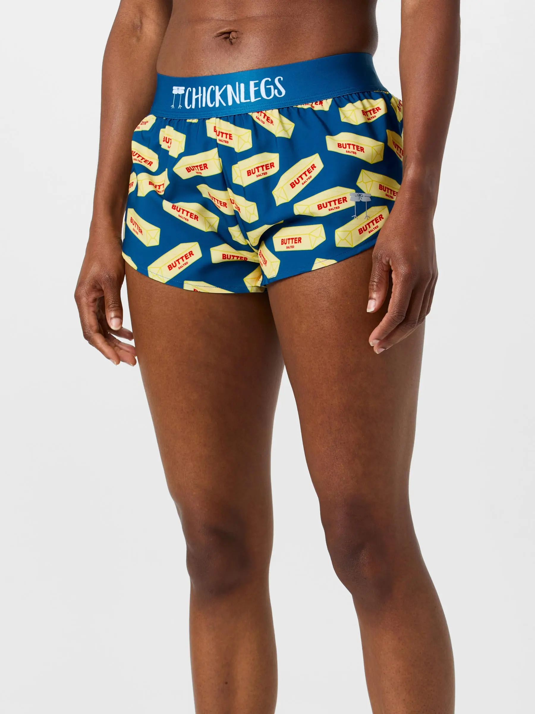 ChicknLegs Women's Butter 1.5" Split Shorts