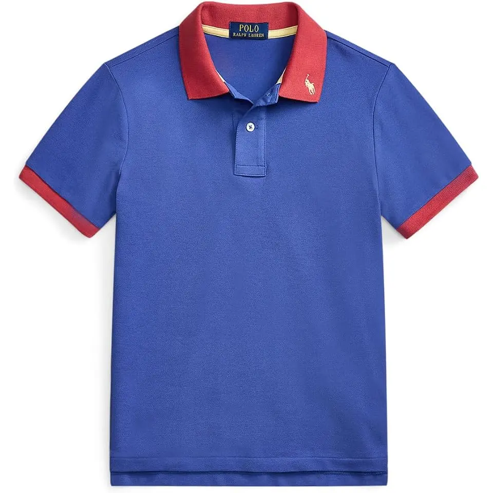 Stretch Cotton Mesh Polo Shirt (Big Kid)