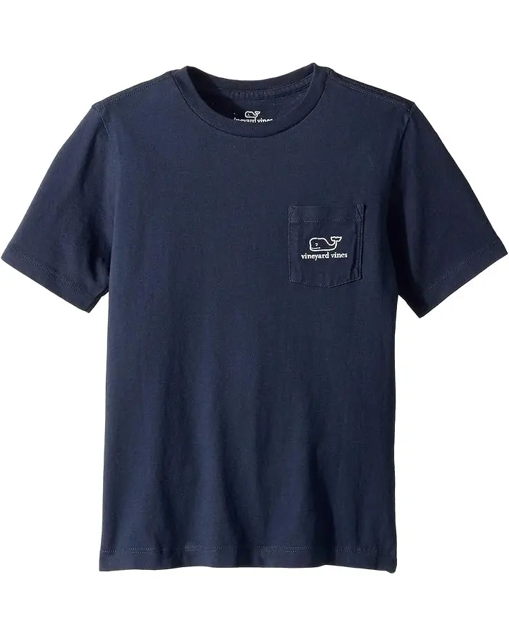 Short Sleeve Vintage Whale Pocket T-Shirt (Toddler/Little Kids/Big Kids)