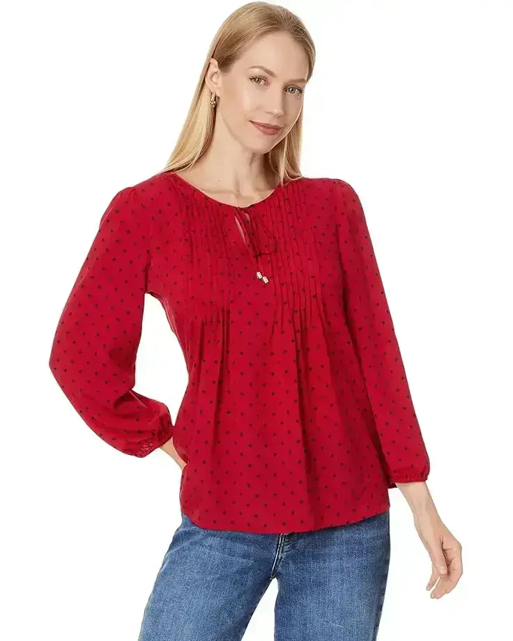 Women's Tommy Hilfiger Dot Pintuck Blouse