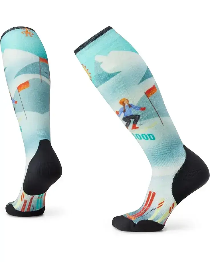 Women's Smartwool Ski Targeted Cushion Snow Bunny Print Over the Calf