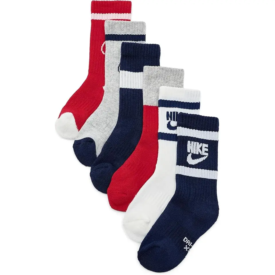 Retro 6-pack Crew Socks (Toddler/Little Kid/Big Kid)