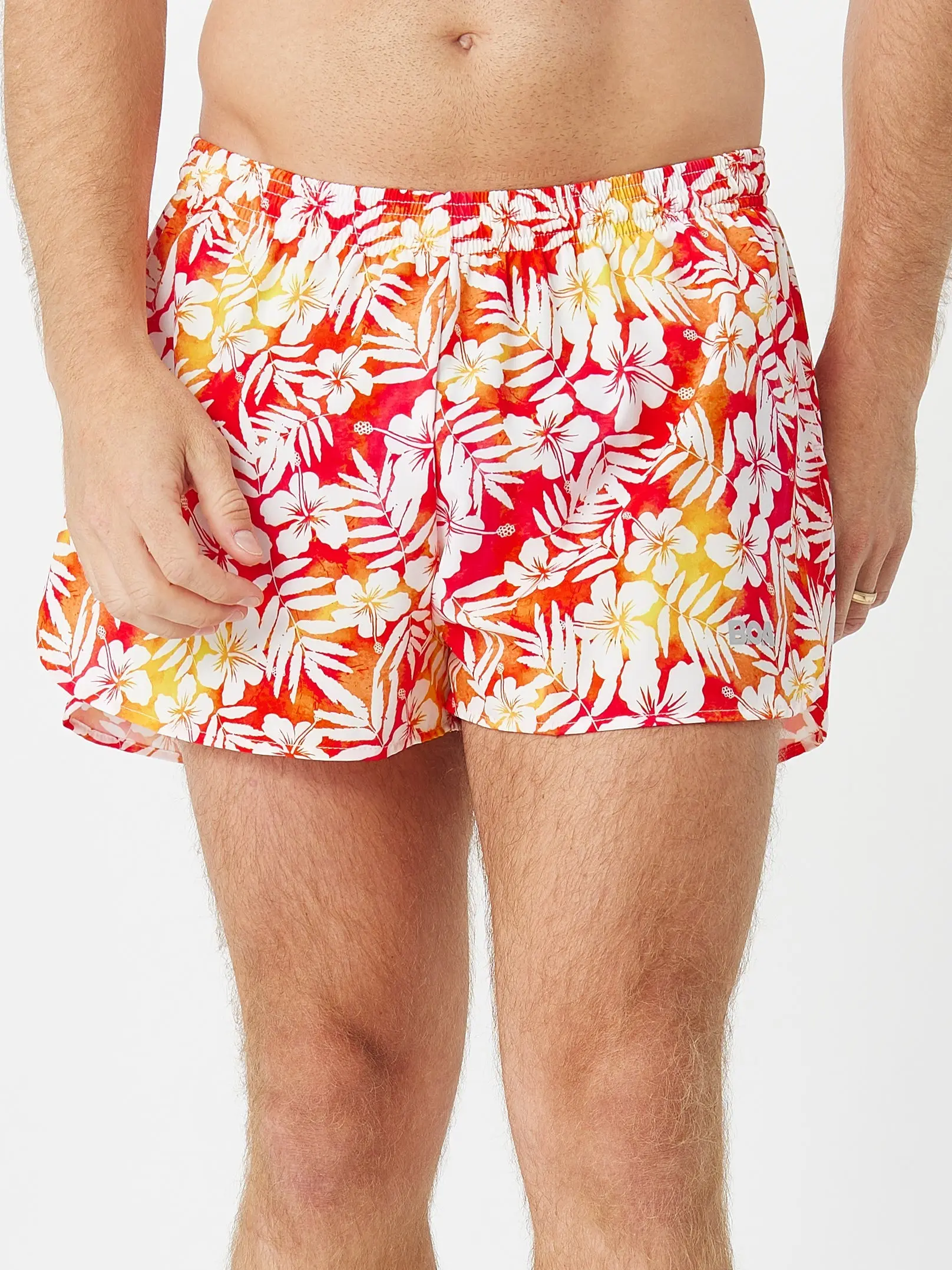 BOA Men's 3" Half Split Short Aloha Hawaiian