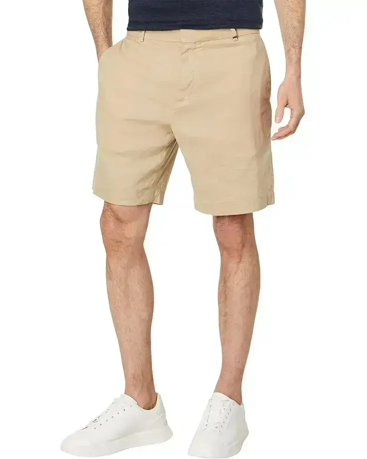 Leder Linen Blend Half Elasticated Short