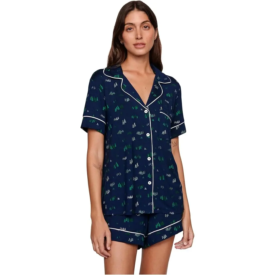 Gisele Printed TENCEL™ Modal Relaxed Shorts PJ Set