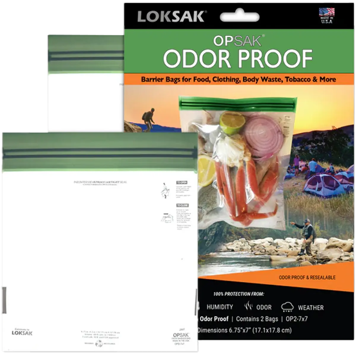 Opsak Barrier Bag 7" x 7" (2 Pack)