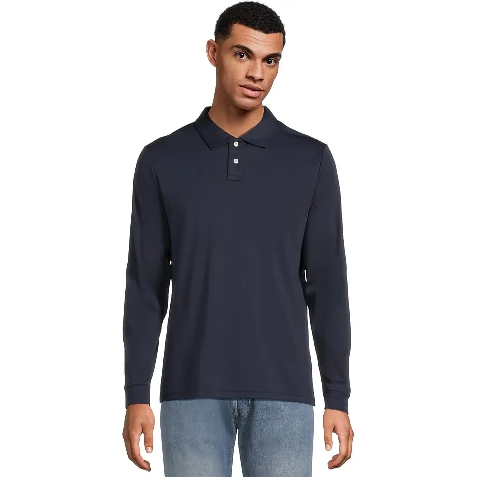 Comfort Stretch Performance Polo Long-sleeve Slightly Fitted