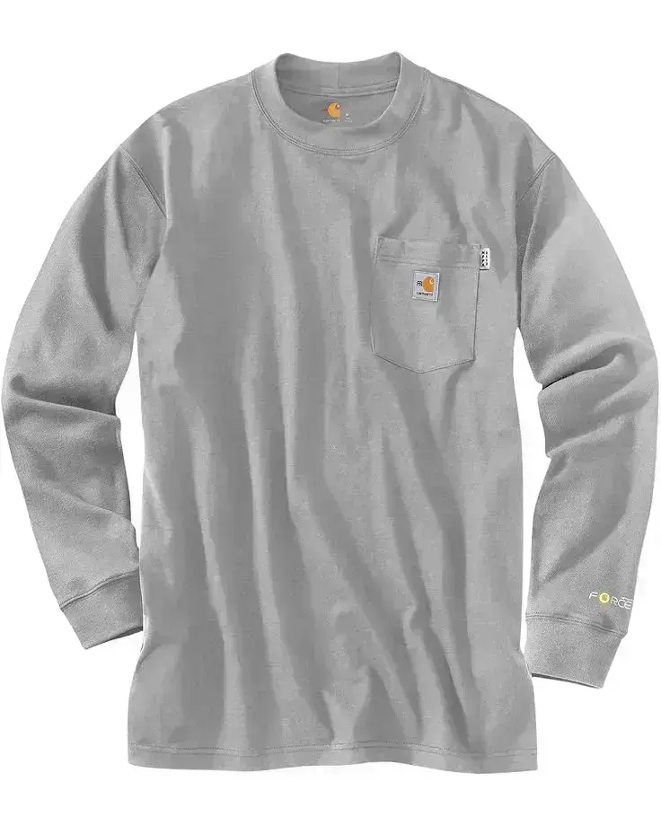 Men's Carhartt Big & Tall Flame-Resistant Force® Cotton Long Sleeve T-Shirt