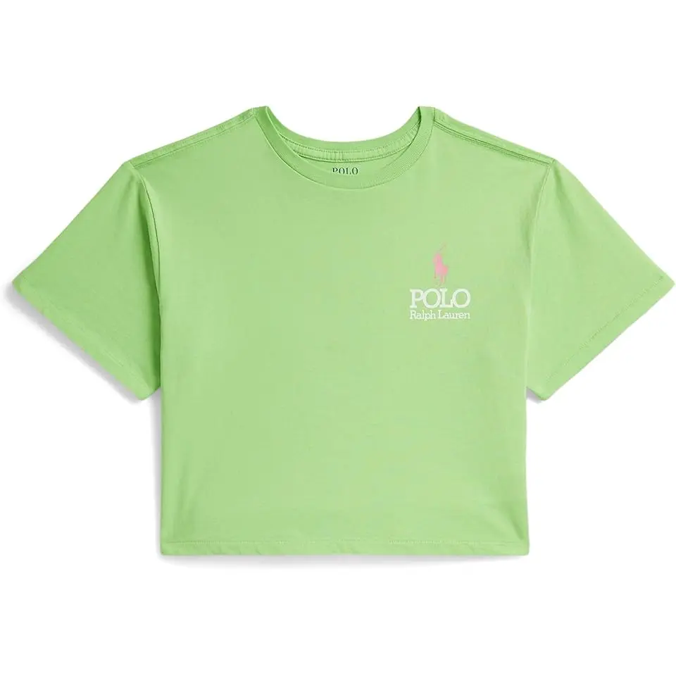 Big Pony Logo Cotton Boxy Tee (Big Kid)