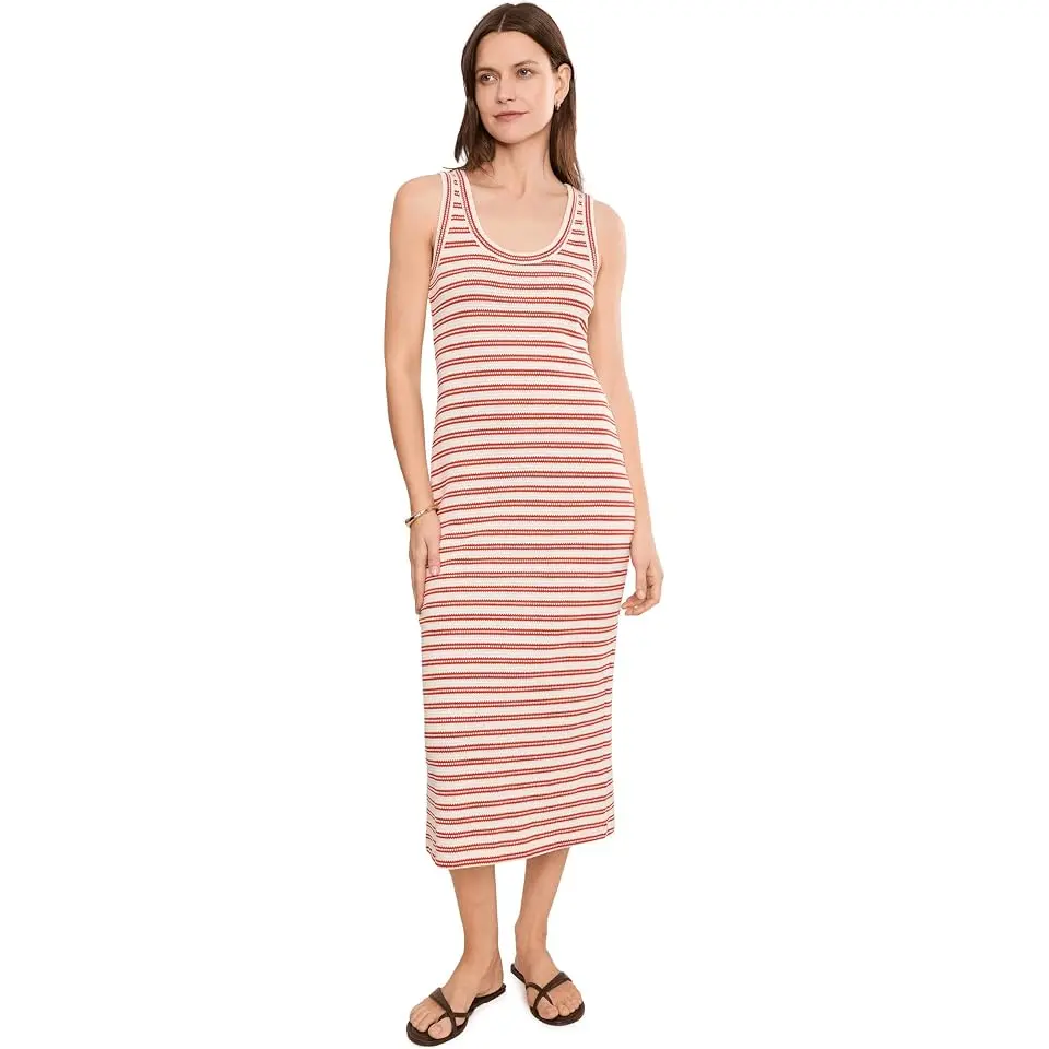 Bloom Texture Tank Midi Stripe