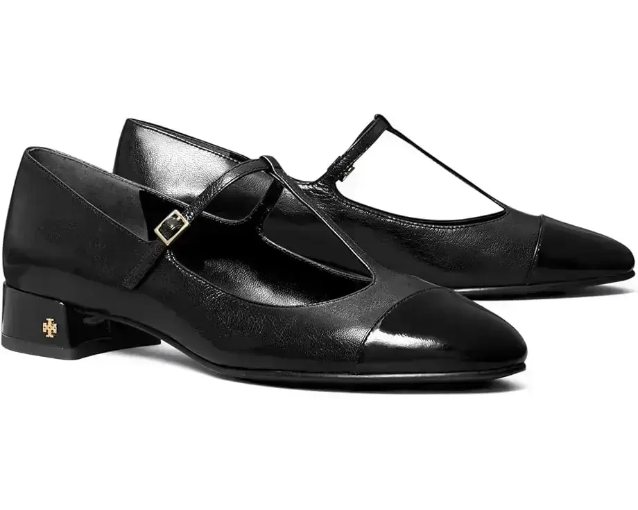 Women's Tory Burch Cap-Toe T Strap Ballet 25MM