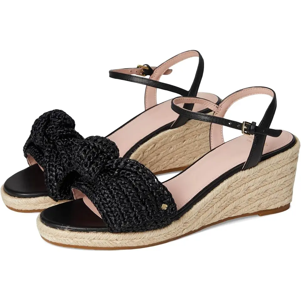Leandra Raffia Espadrille Wedge Sandal