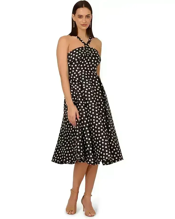 Women's Adrianna Papell Polkadot Fit-and-Flare