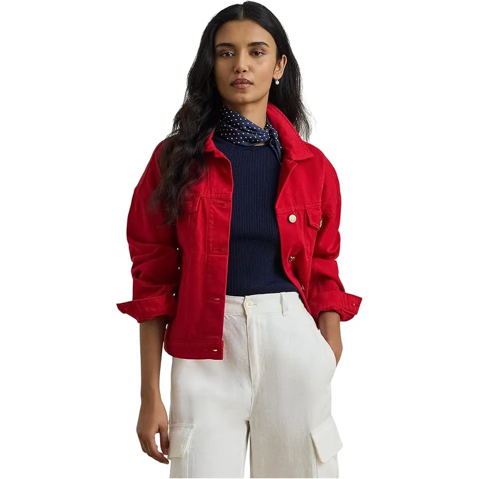 Denim Wedge Trucker Jacket