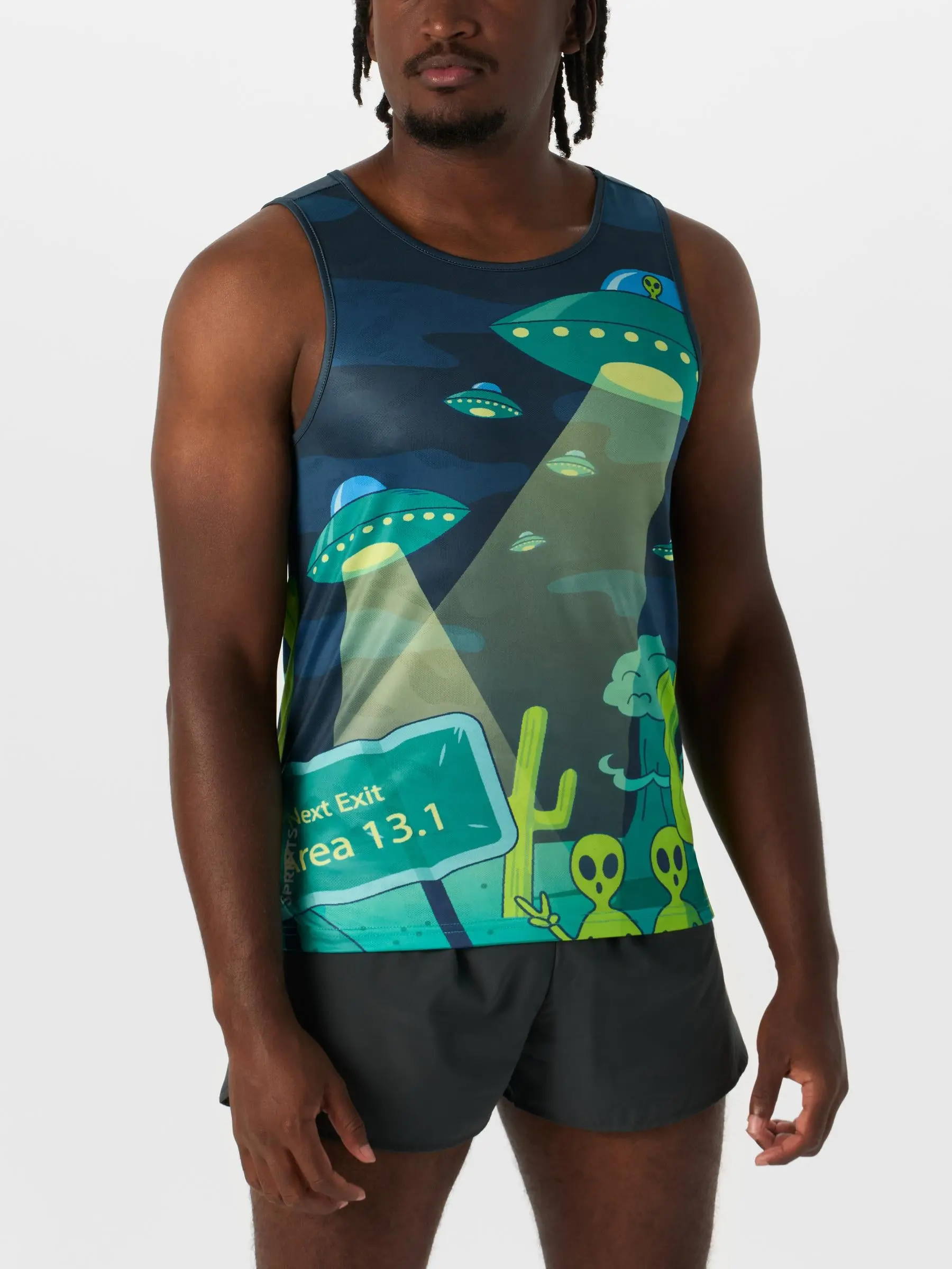 Sprints Men's Uninvited Alien Antics Tank