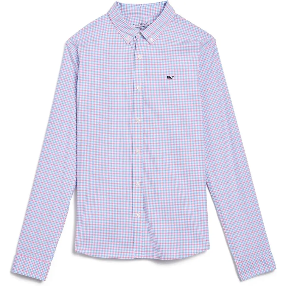 Catamaran Check Performance Cotton Shirt (Toddler/Little Kid/Big Kid)