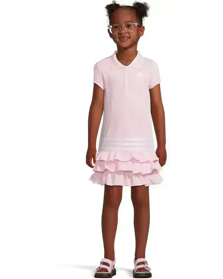 adidas Kids Ruffle Polo Dress (Toddler/Little Kid)