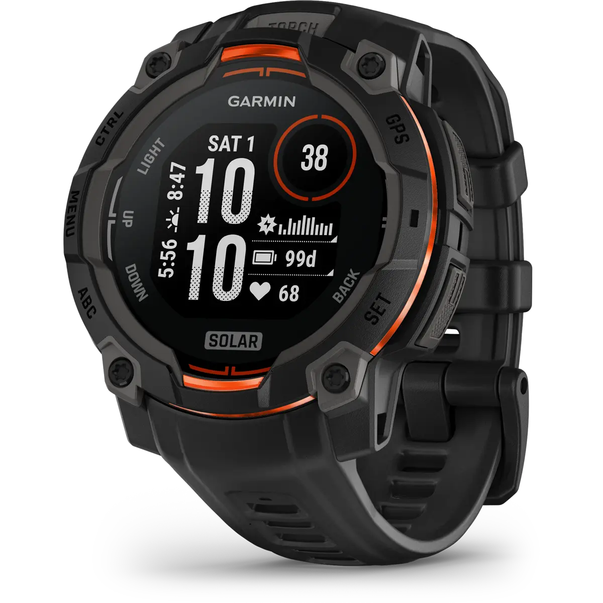 Instinct 3 Solar 45mm Black