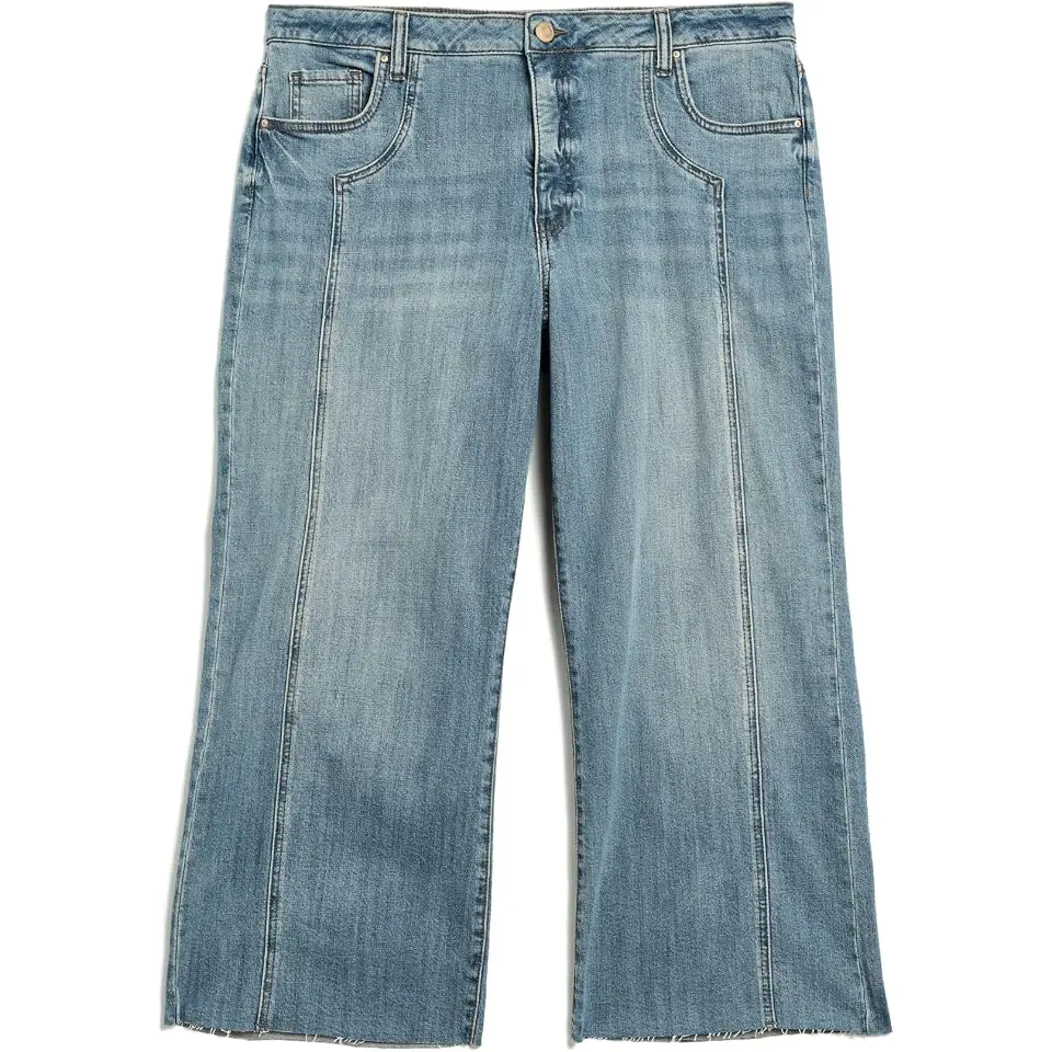 Plus Size Meg Fab Ab High-Rise Wide Leg in Wistfulness
