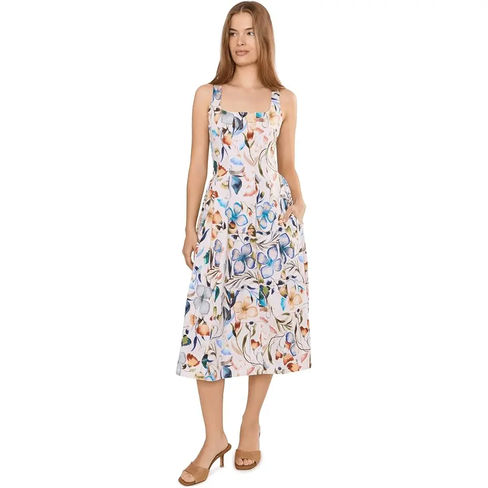 Petite Pressed Flowers Chloe Dress