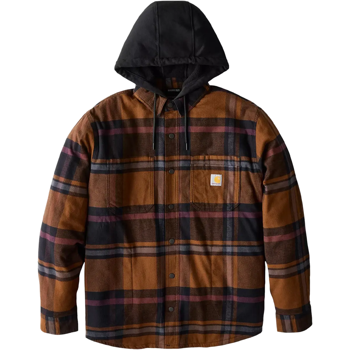 Carhartt Men's Relaxed Fit Flannel Fleece-Lined Shirt Jacket