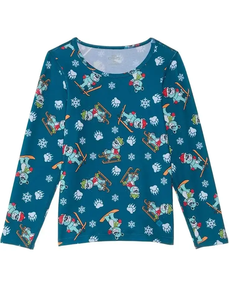Hot Chillys Kids Originals Print Crew Neck (Toddler/Little Kids/Big Kids)