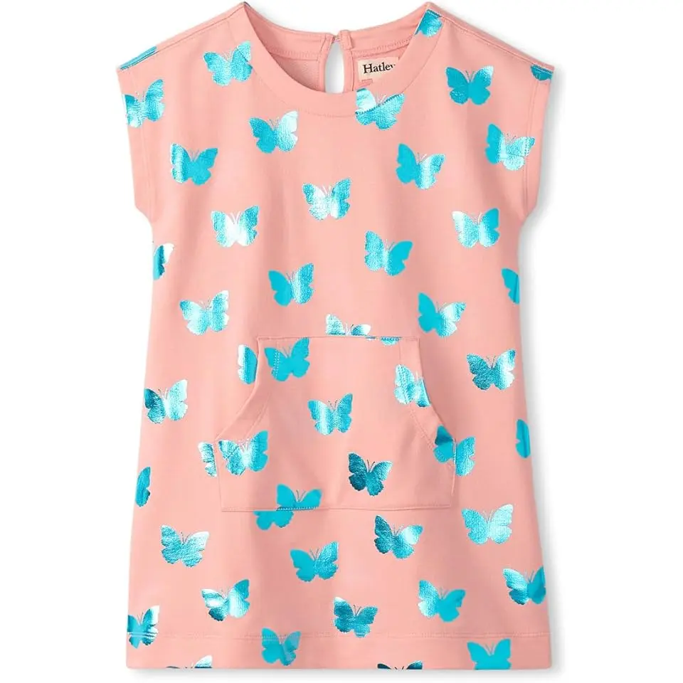 Glitter Butterfly Slouchy Dress (Toddler/Little Kid/Big Kid)