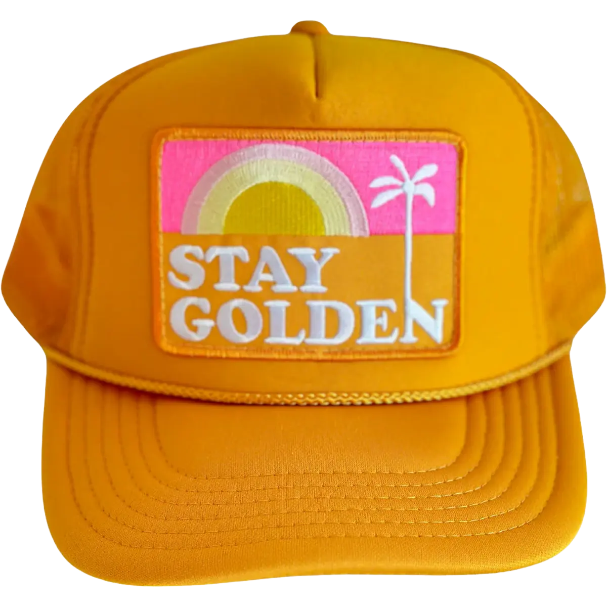 Stay Golden Patch Trucker Hat