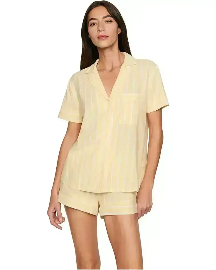 Women's Eberjey Nautico Shortie Pajama Set