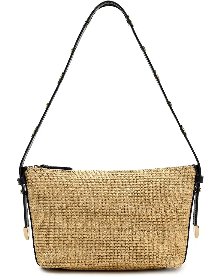 Women's Madewell Straw Leather Sun Stud Shoulder