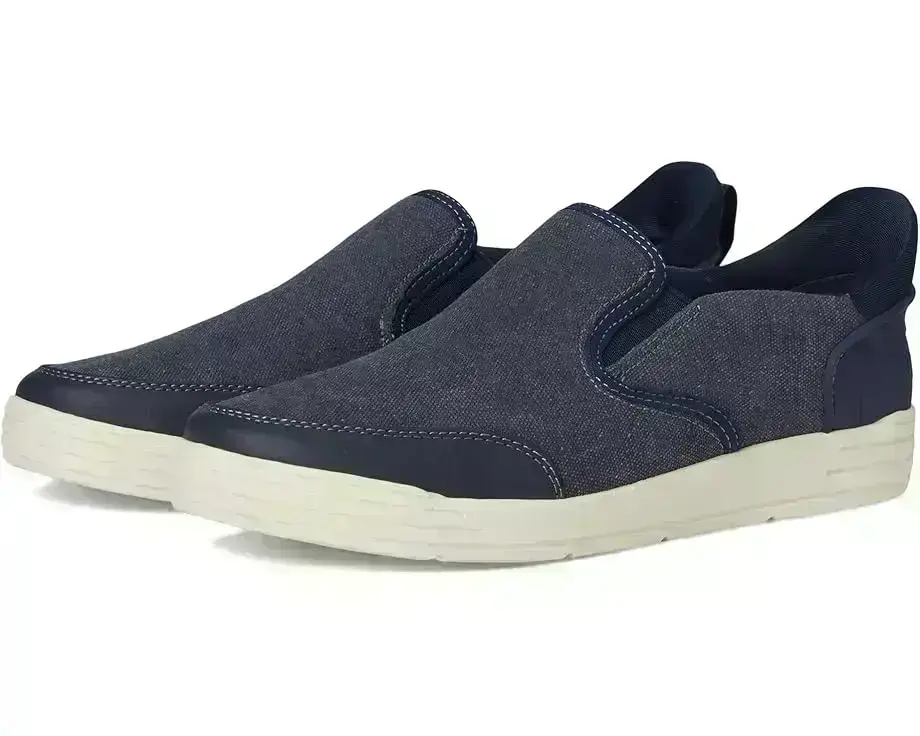 Men's Nunn Bush Kore City Walk Canvas EZ Moc Toe Slip-On Sneakers Easy On and Easy Off