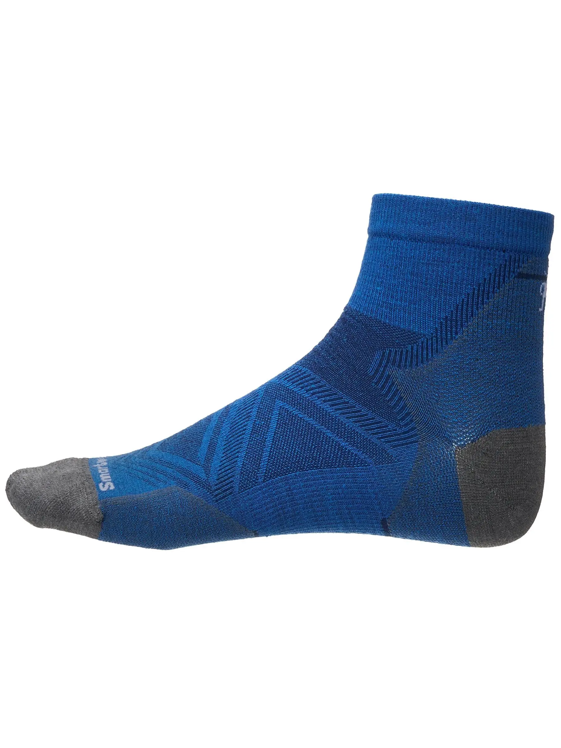 Smartwool Run Zero Cushion Ankle Socks Laguna Blue