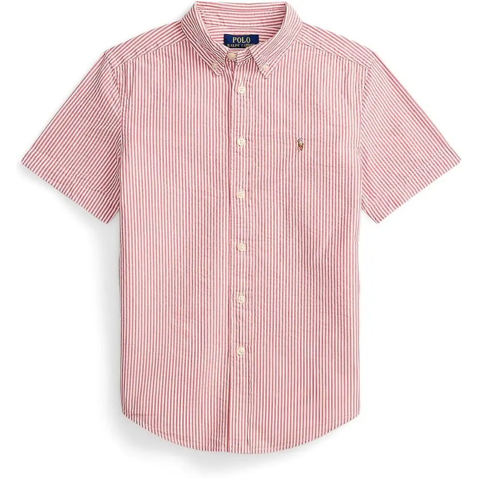 Striped Cotton Seersucker Shirt (Big Kid)