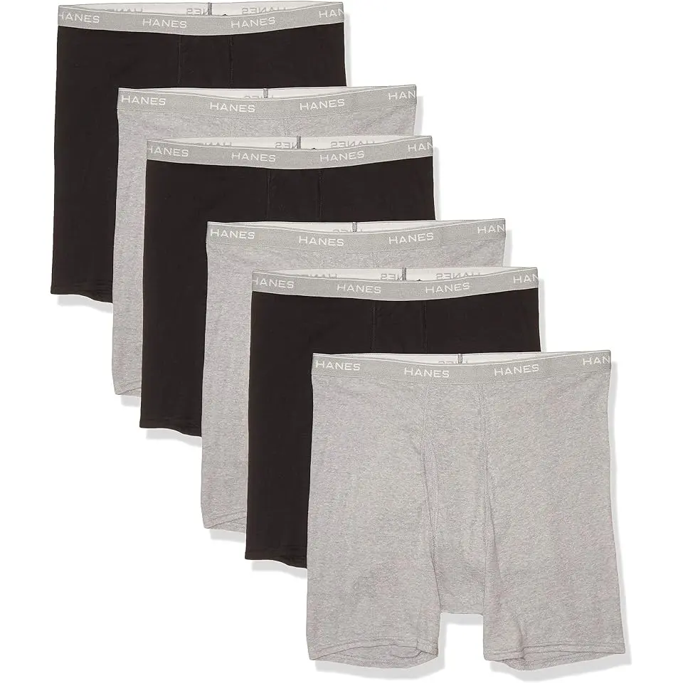 Tagless Boxer Briefs with Fabric-Covered Waistband-Multiple Packs Available