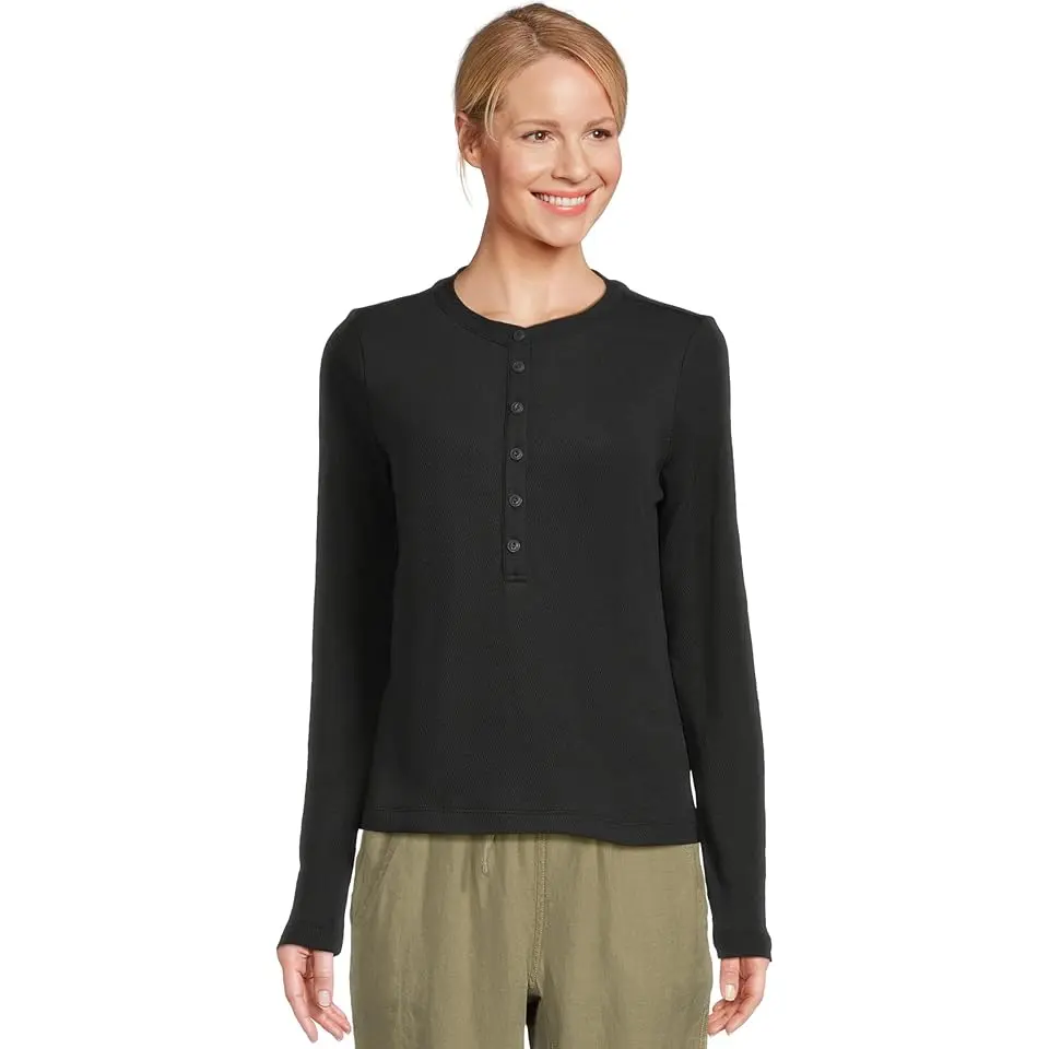 Signature Premium Thermal Long Sleeve Henley Shirt