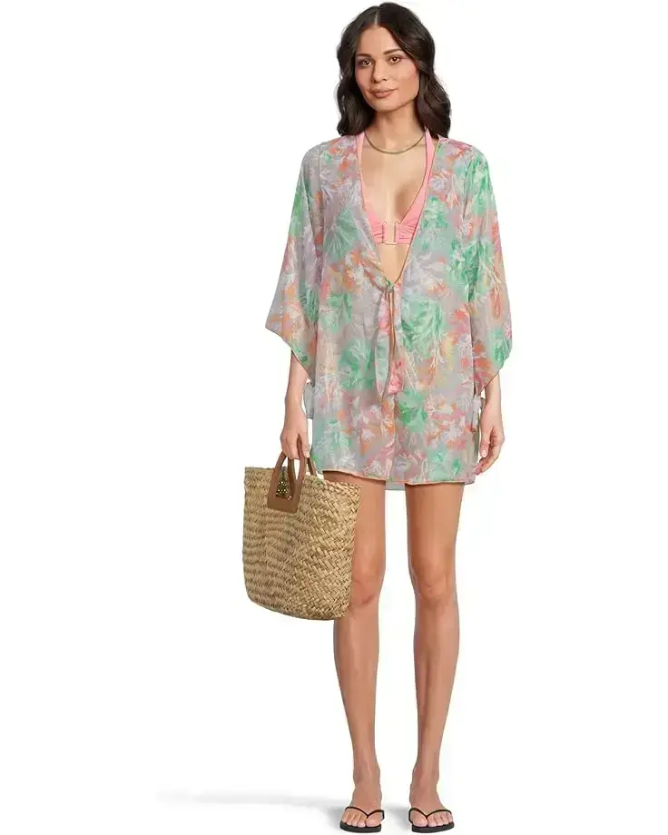 Women's BECCA Coral Reef Sheer Chiffon Tunic