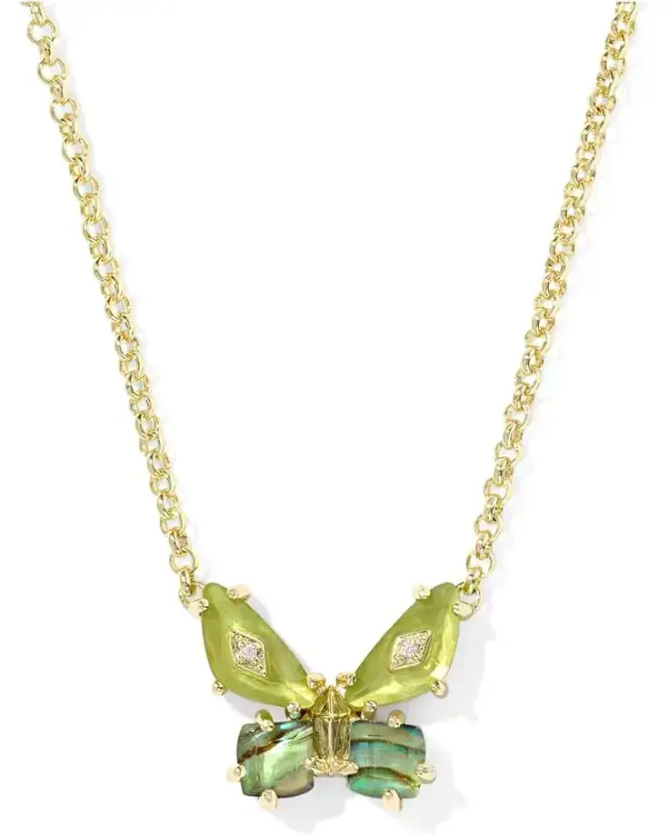 Bianca Butterfly Short Pendant Necklace