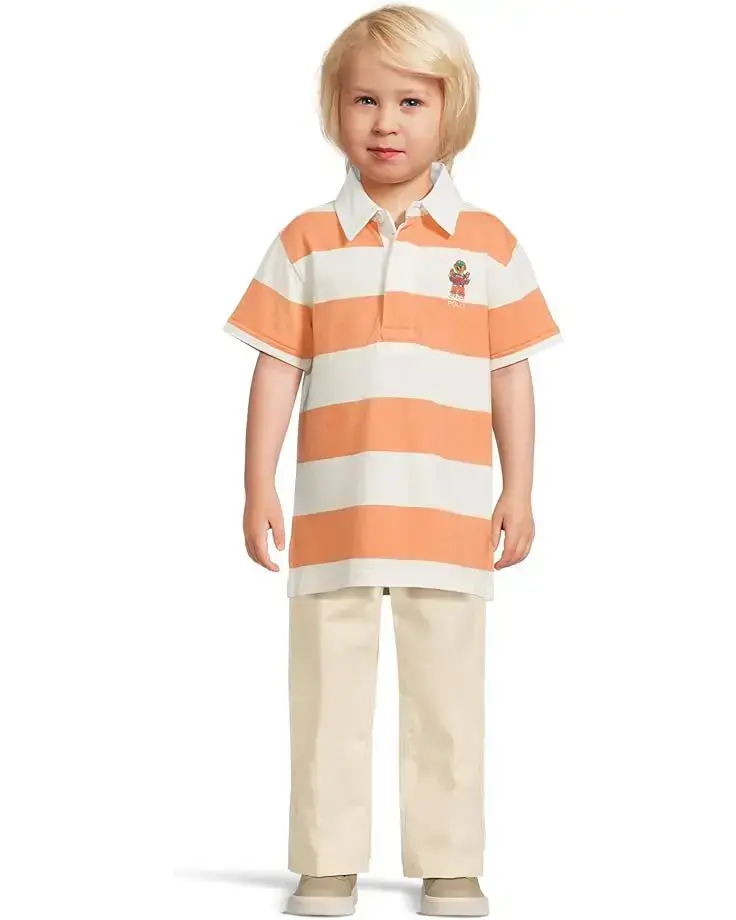 Polo Ralph Lauren Kids Polo Bear Short-Sleeve Rugby Shirt (Toddler/Little Kid)