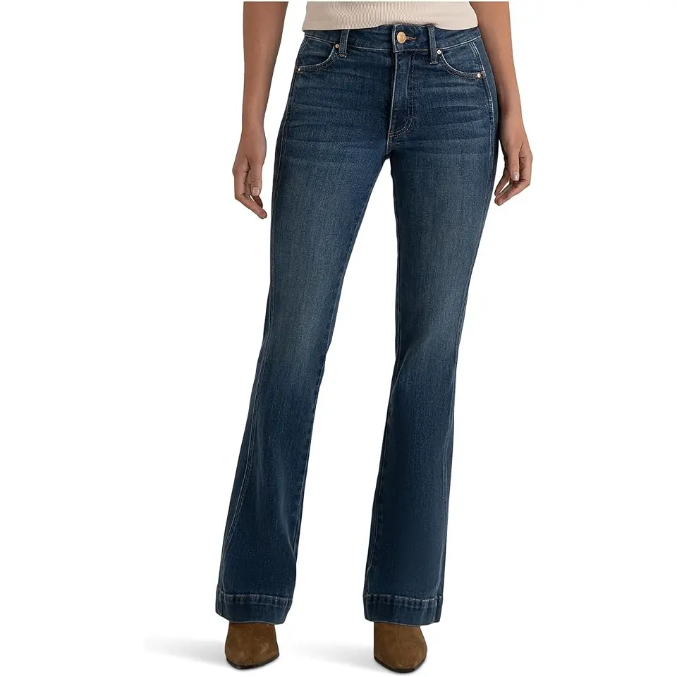 Natalie High-rise Bootcut Side Inset-wide Hem