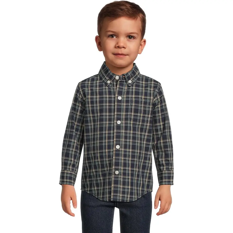Plaid Poplin Button Down Shirt (Infant)