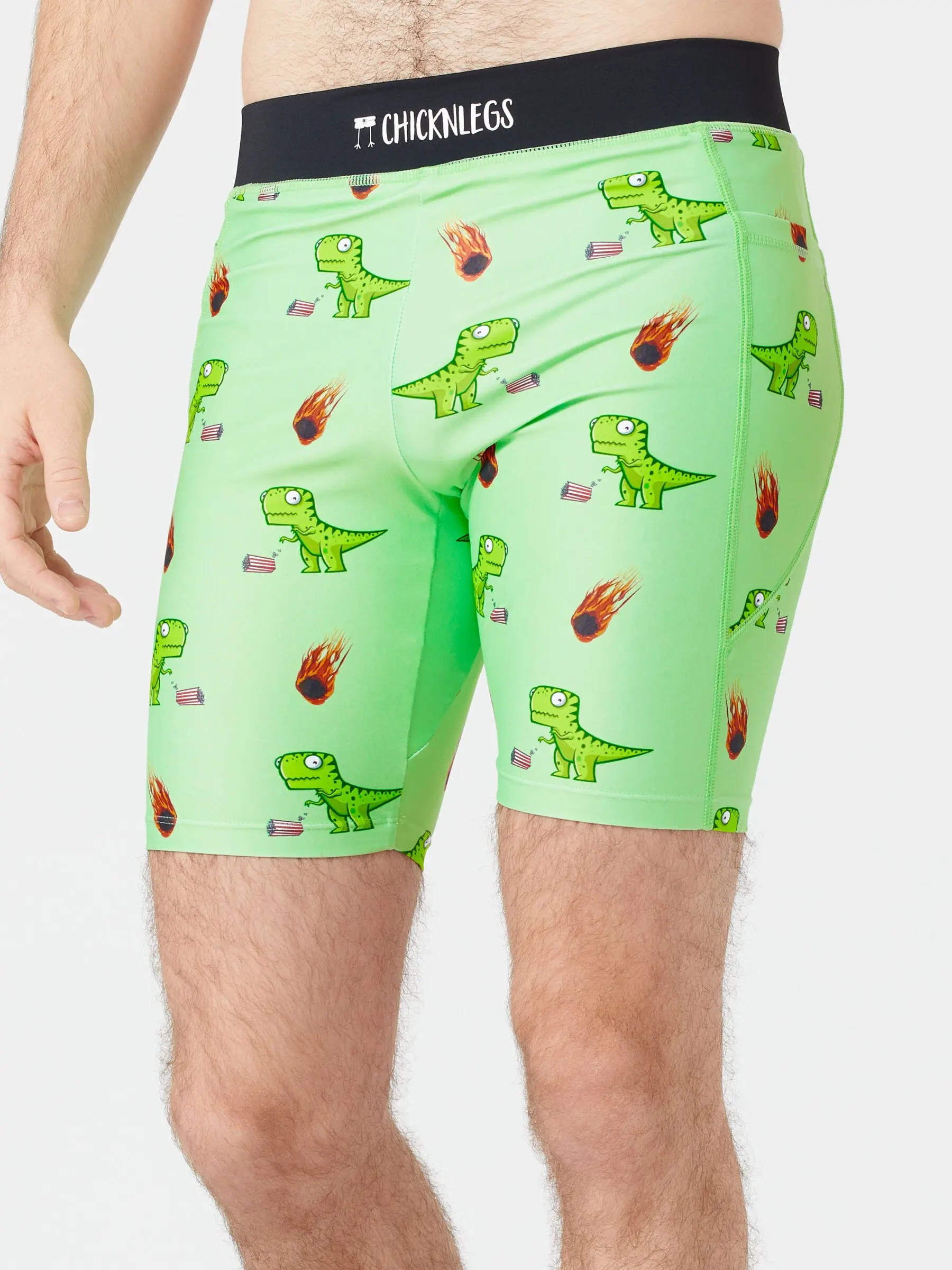 ChicknLegs Men's Dino-Sore 8" Half Tight