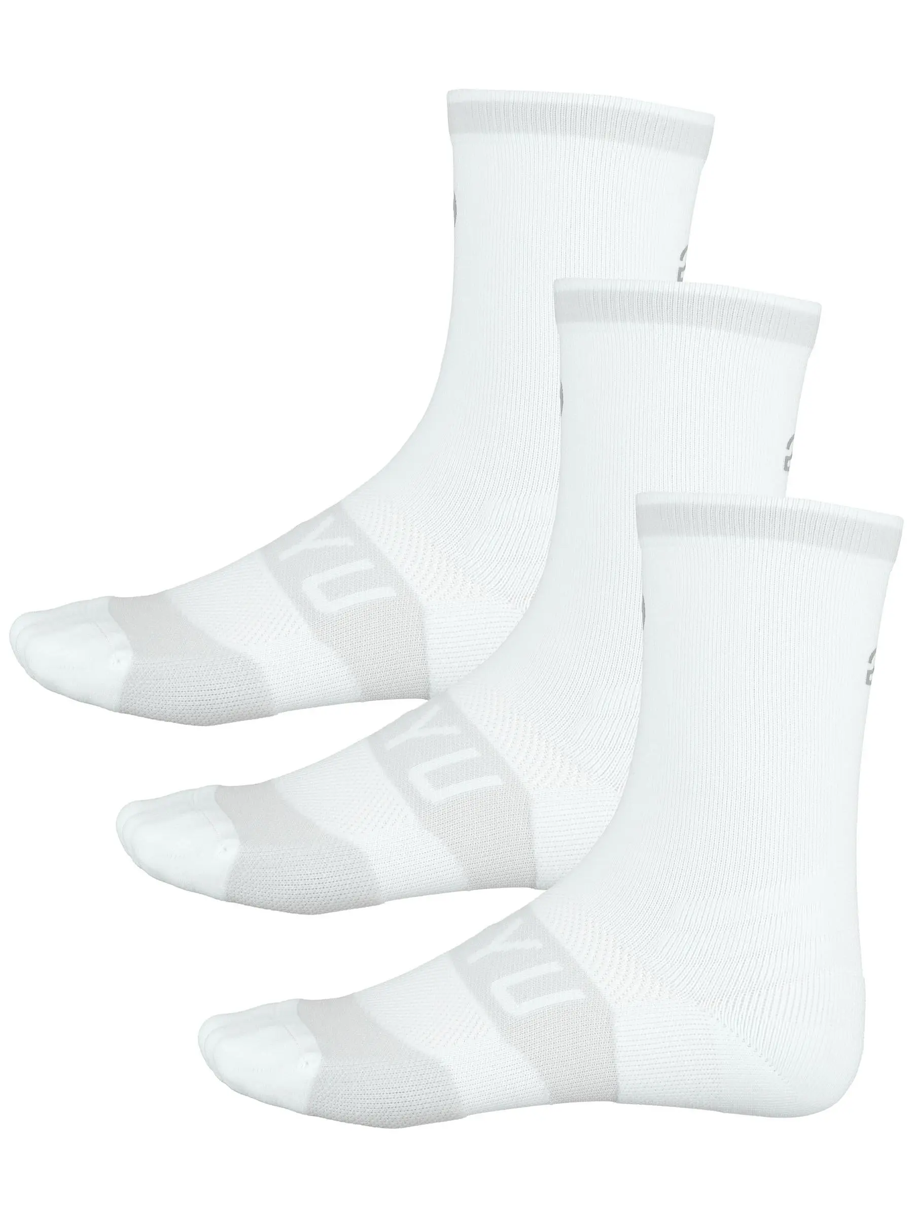 SHYU Training Crew Socks 3-Pack White