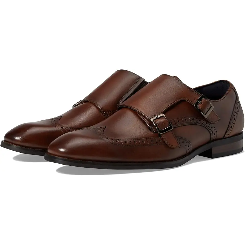 Karson Wing Tip Double Monk Strap