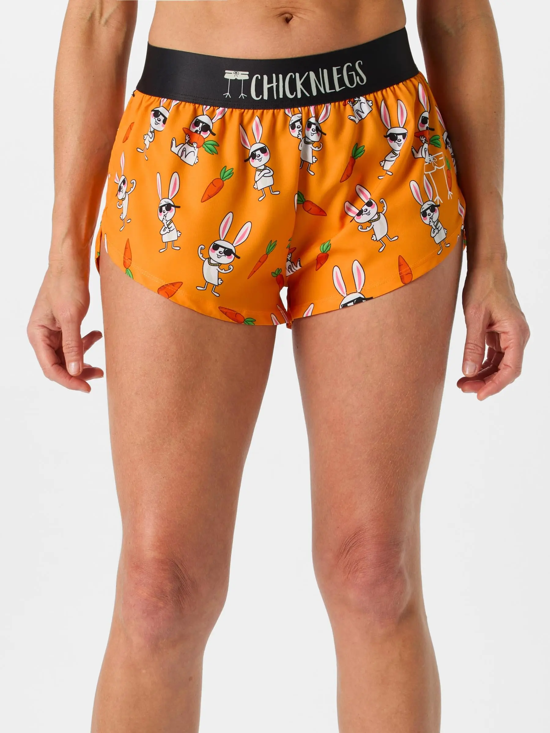 ChicknLegs Women's Bad Bunny 1.5" Split Shorts