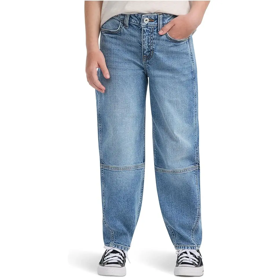 High-Rise Balloon Jeans (Big Kid)